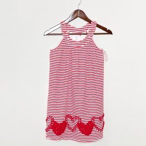 Haven Girl Striped Heart Applique Dress  -Size 14 (Girl)